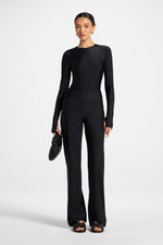Wide Leg Swim Pants - Black