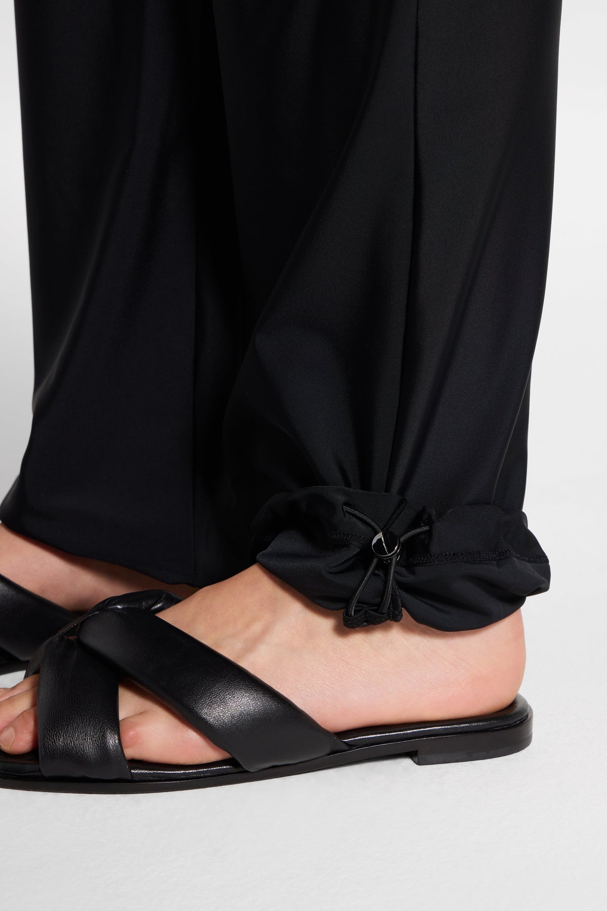 Wide Leg Swim Pants - Black