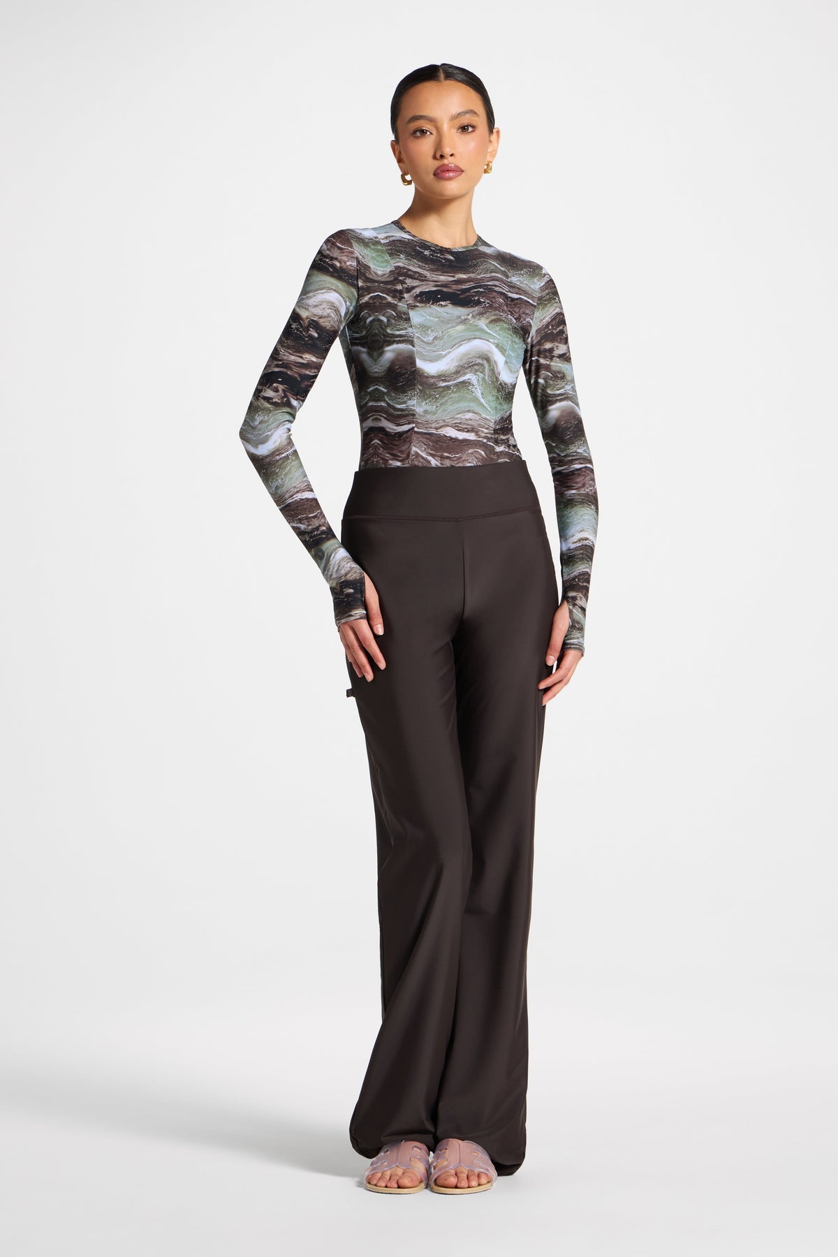 Wide Leg Swim Pants - Cove