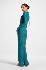 Wide Leg Swim Pants - Mediterranea
