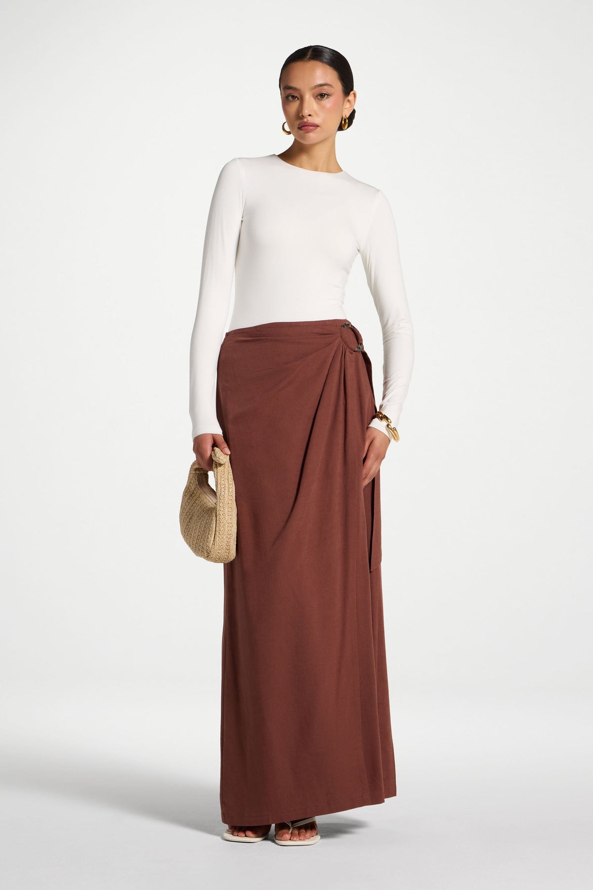 Wrap Hoop Skirt - Mocha