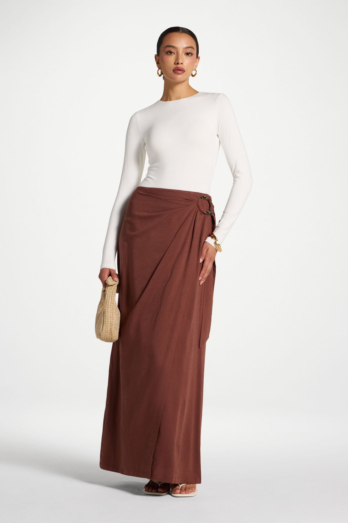 Wrap Hoop Skirt - Mocha