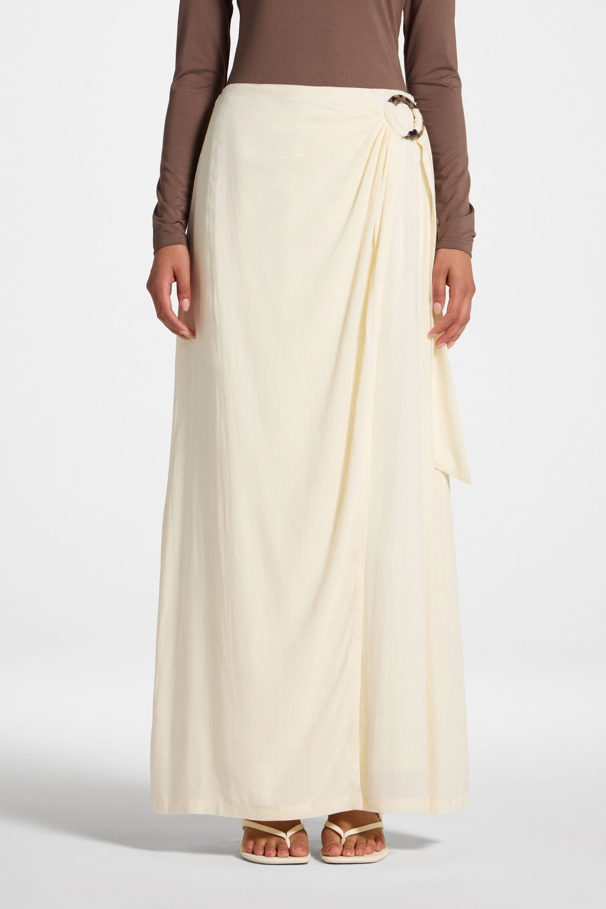Wrap Hoop Skirt - White