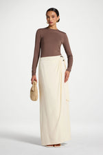 Wrap Hoop Skirt - White