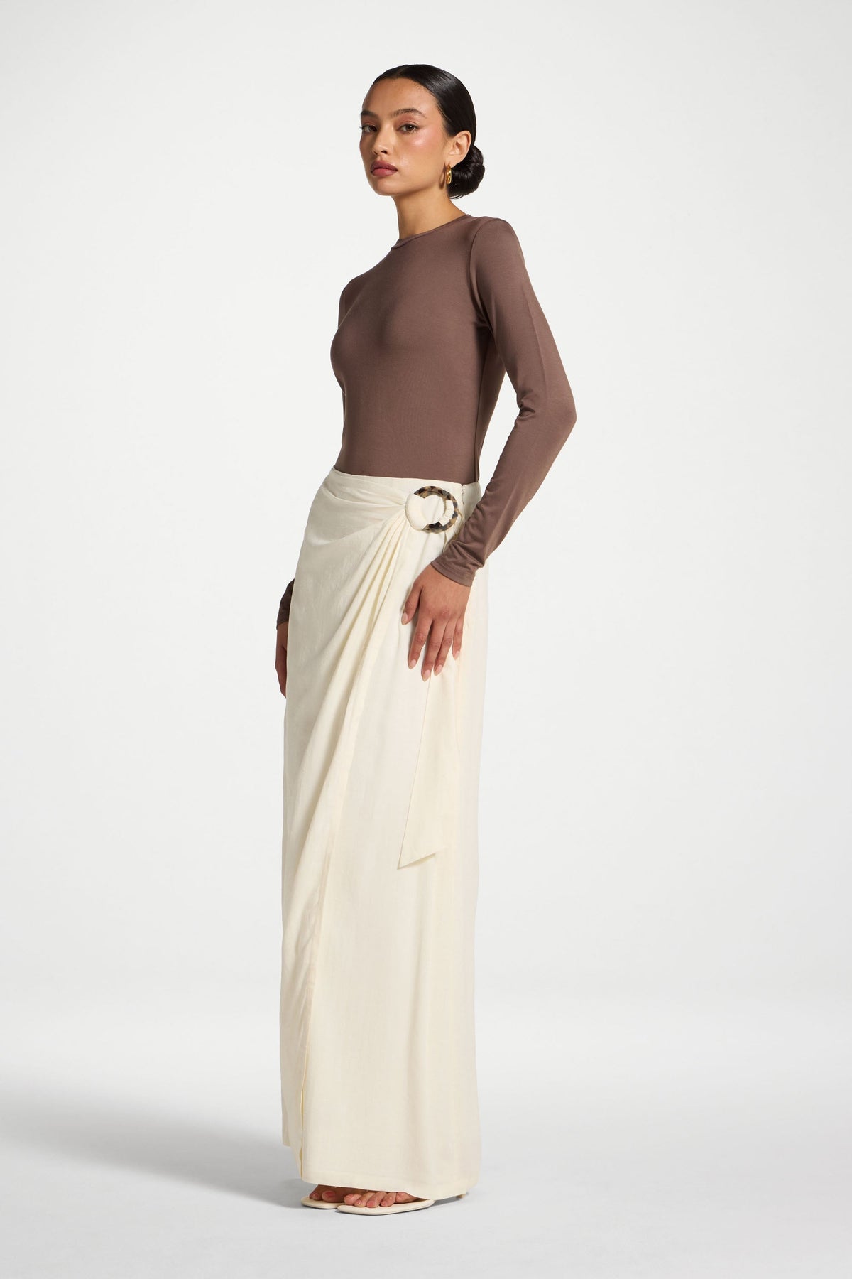 Wrap Hoop Skirt - White