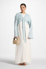 Wrap Tie Cardigan Top - Blue Sky