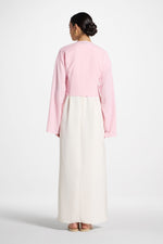 Wrap Tie Cardigan Top - Pastel Pink