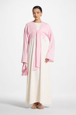 Wrap Tie Cardigan Top - Pastel Pink