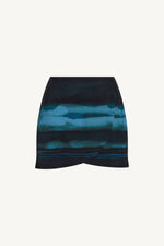 Wrap Two Piece Swimsuit & Skirt Set - Twilight Waves